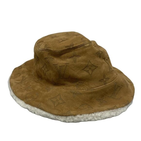 LOUIS VUITTON Chapeau monogram shearling Brown Cream Others - 515-021925 - Picture 4 of 7
